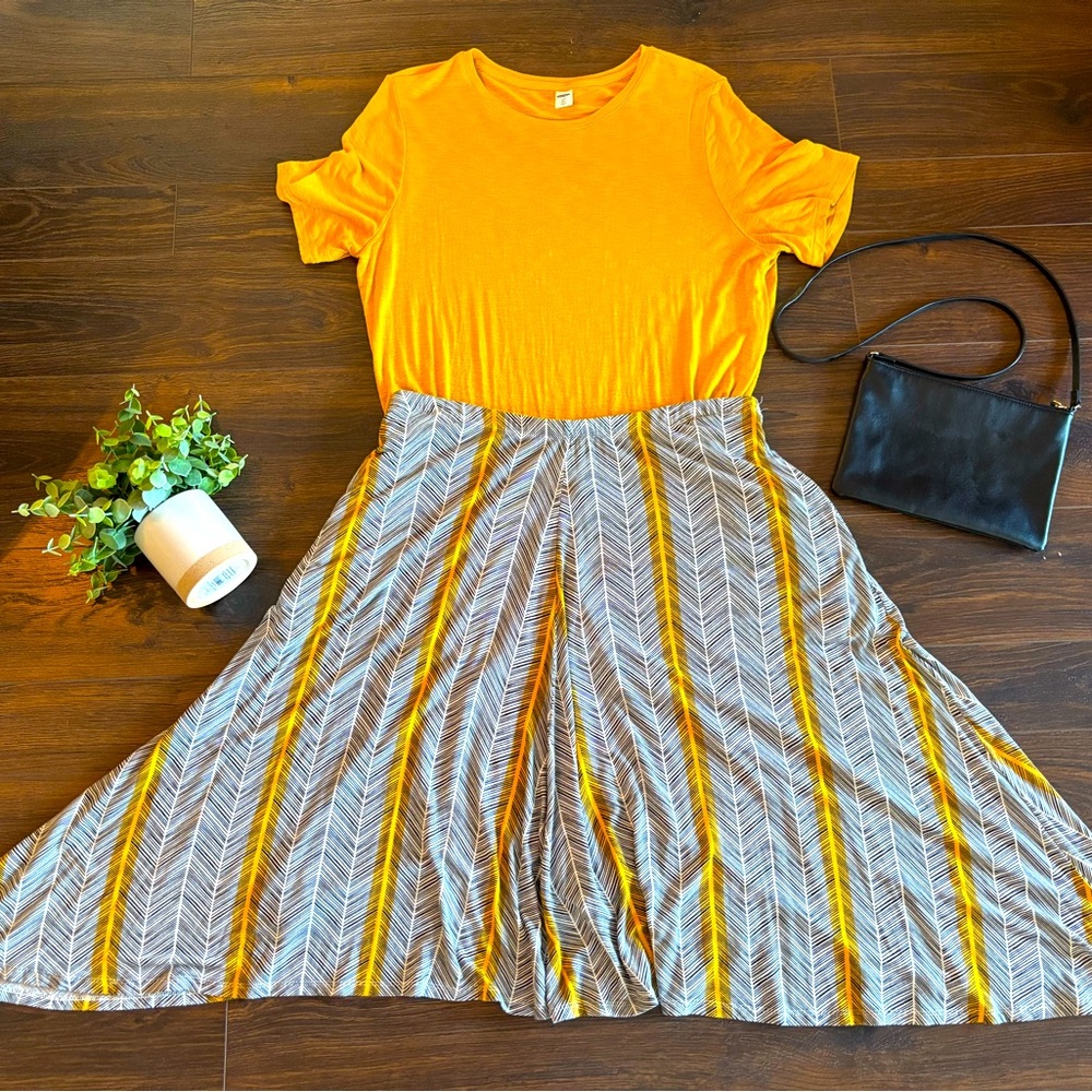 Old Navy Luxe Gold Top and Apt 9 shirt
